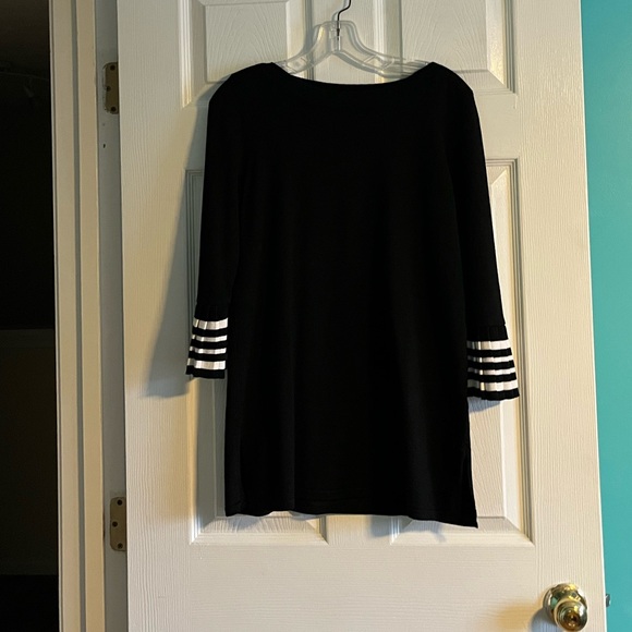 Cable & Gauge Boat Neck Sweater 3/4 Length Sleeves - Picture 5 of 5